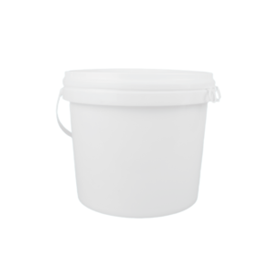 7L White Plastic Bucket with Lid for Wholesale Food and Industrial Packaging