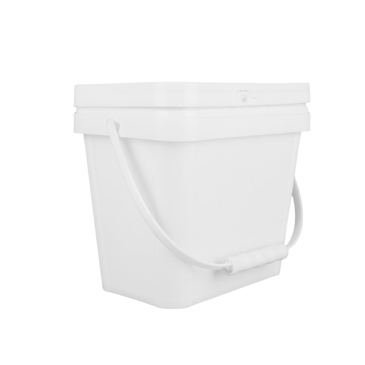 3.5L Rectangular Plastic Bucket with Lid for Chemical Packaging - Image 3