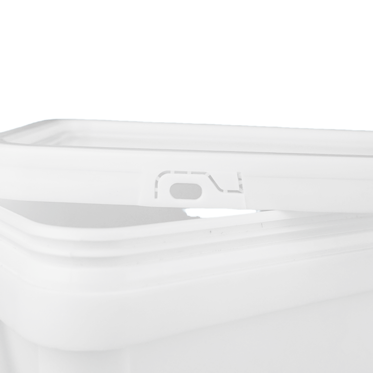 3.5L Rectangular Plastic Bucket with Lid for Chemical Packaging - Image 5