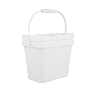 3.5L Rectangular Plastic Bucket with Lid for Chemical Packaging