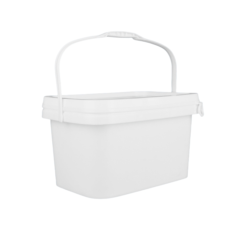 5L Rectangular Plastic Pail for Paint Packaging - Image 2