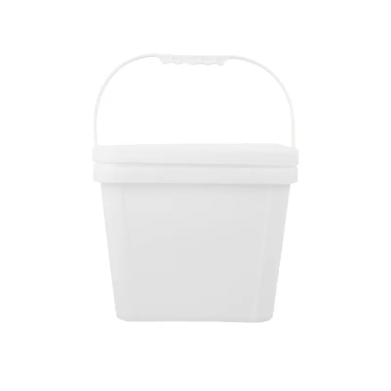 6L Rectangular Plastic Bucket with Lid for Industrial Packaging - Image 2