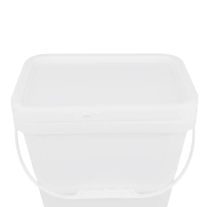 6L Rectangular Plastic Bucket with Lid for Industrial Packaging - Image 3