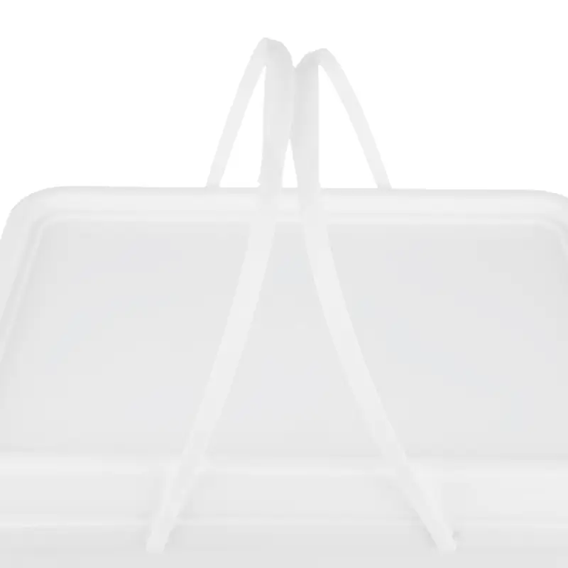 20L Rectangular White Plastic Bucket for Industrial Packaging - Image 3