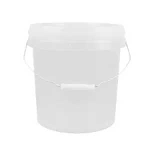 10L Transparent Pail With Lid Food Grade Clear Plastic Bucket