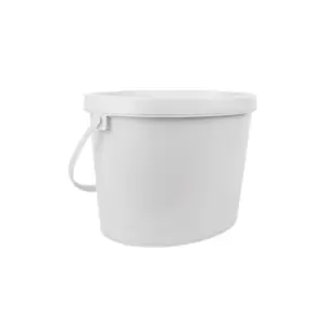 5.5L Oval Plastic Bucket with Lid for Paint and Coating Packaging