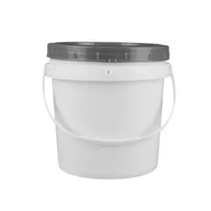 5L Screw Top Plastic Bucket with Lid for Food and Chemical Packaging