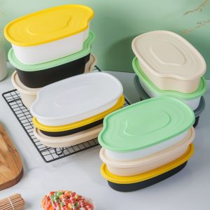 Disposable Takeaway Food Container with Lid for Food Delivery