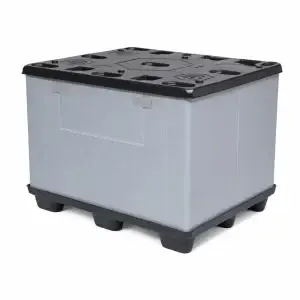 Collapsible Plastic Pallet Sleeve Box for Returnable Logistics Packaging