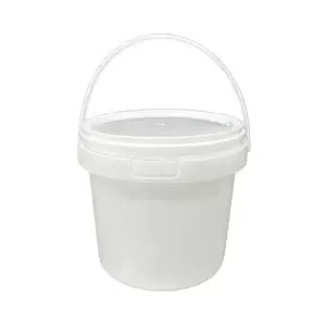 1200ml Sealable Round Food Grade Plastic Container with Lid for Food Storage