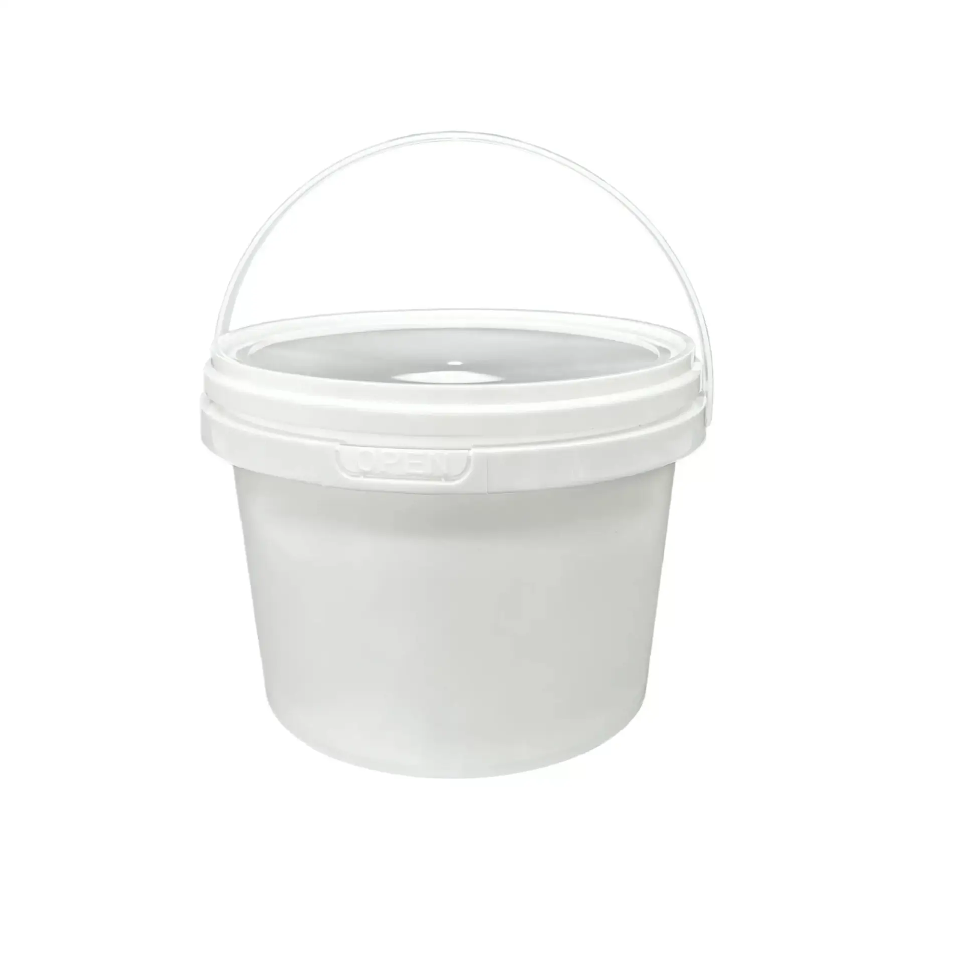 4L Round Food Grade Plastic Bucket with Lid for Restaurant and 1 Gallon Foodservice Packaging - Image 3