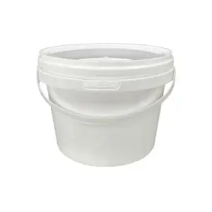 4L Round Food Grade Plastic Bucket with Lid for Restaurant and 1 Gallon Foodservice Packaging