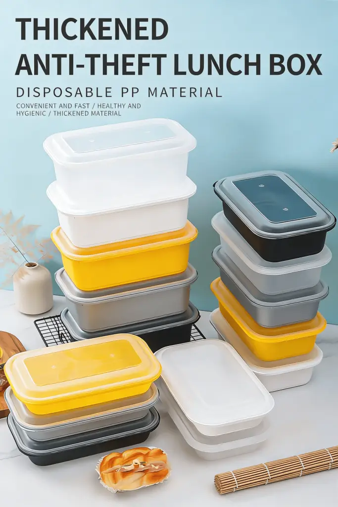 Rectangular Food Container with Locking Lid