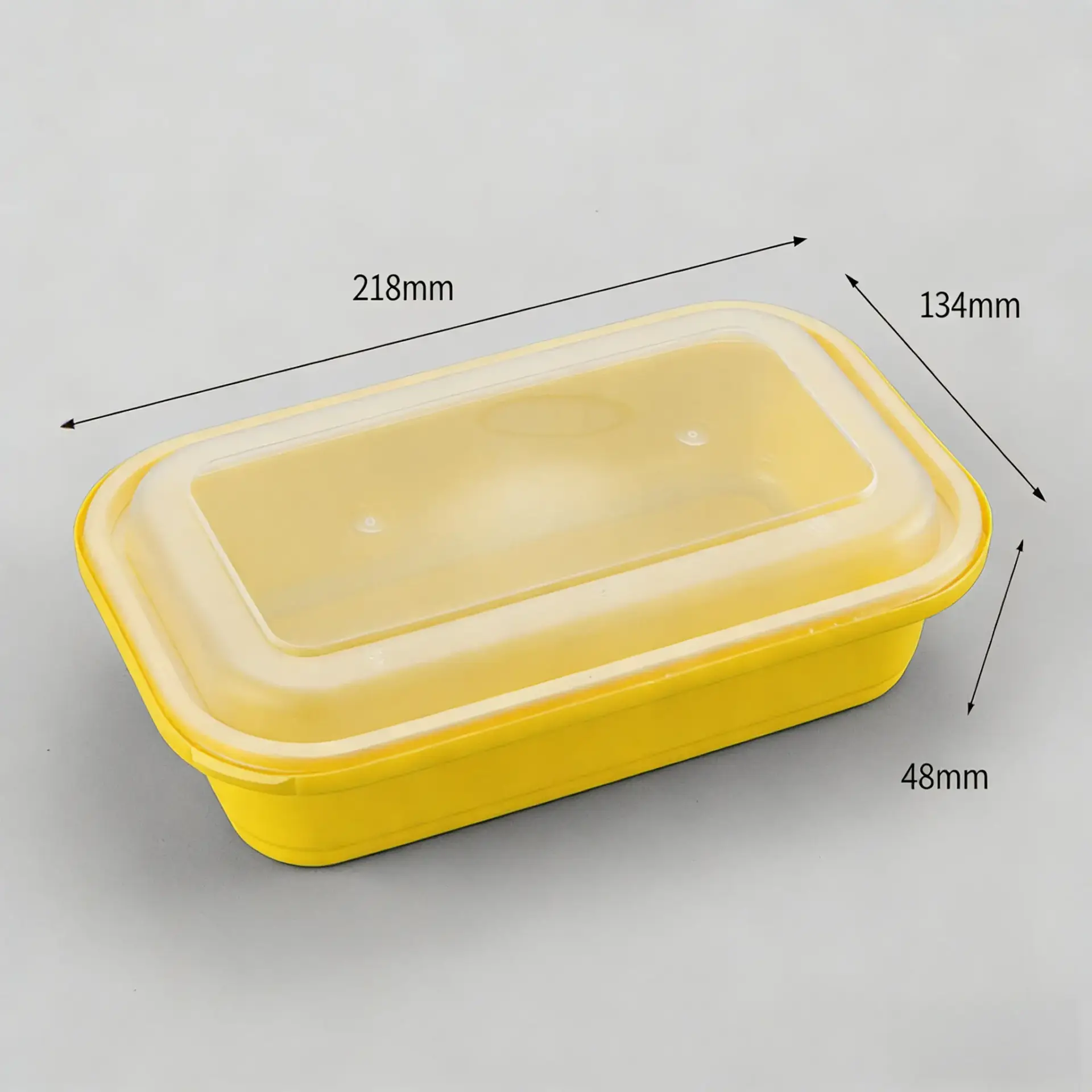 Rectangular Microwave Safe PP Takeaway Food Container for Hot Meals with Lock - Image 3