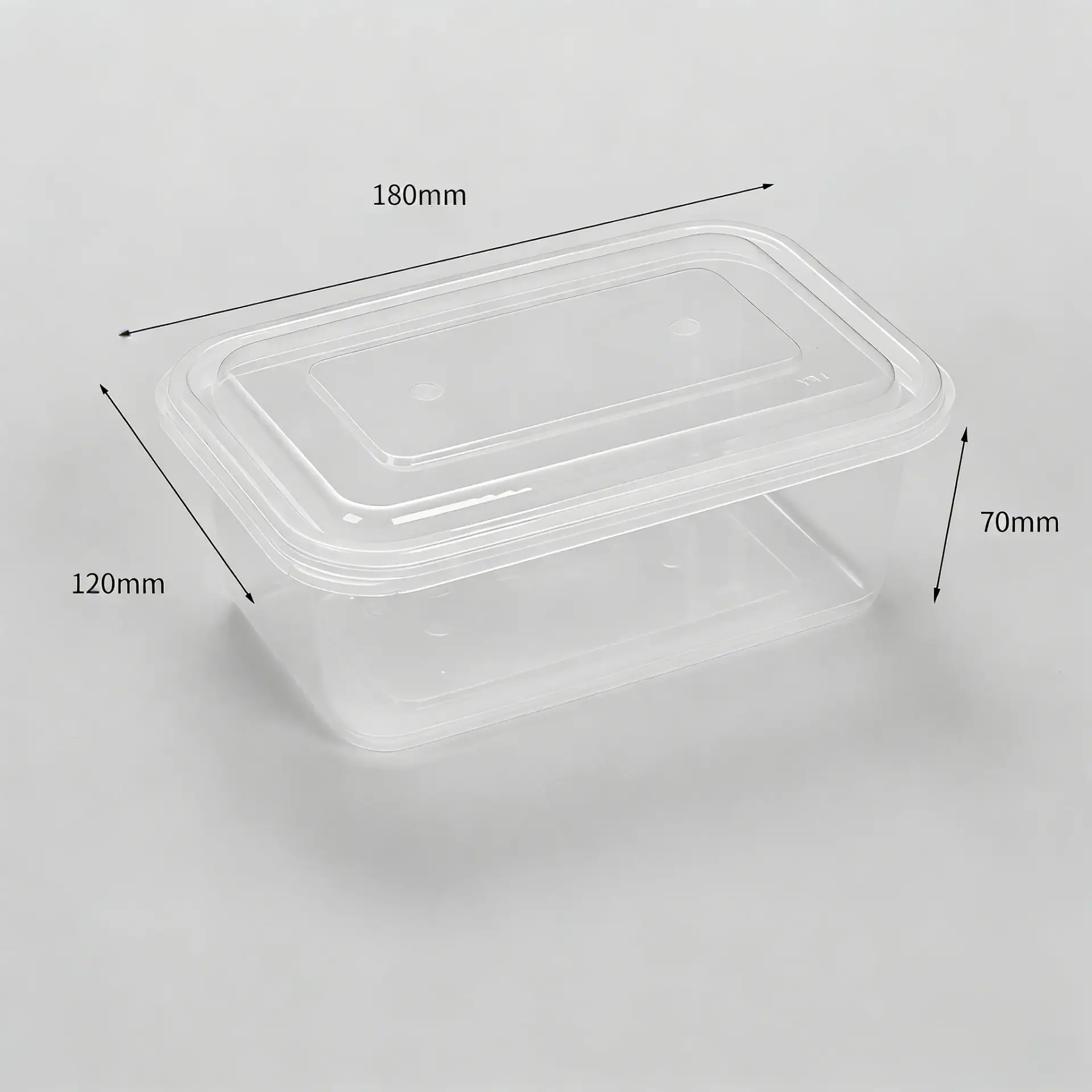 Rectangular Microwave Safe PP Takeaway Food Container for Hot Meals with Lock - Image 5