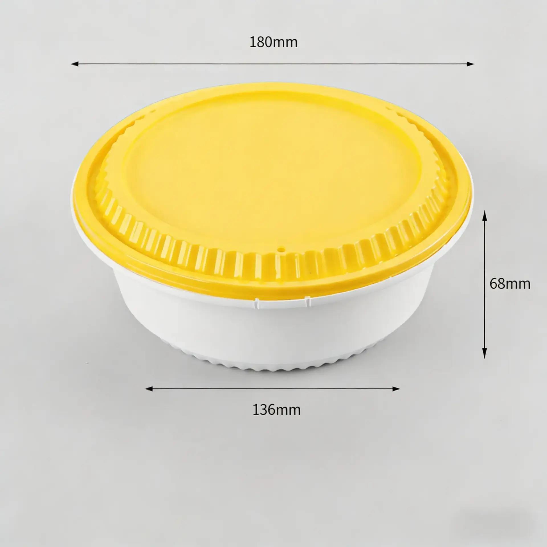 Leak Resistant Takeout Round Food Container for Rice and Noodles - Image 6