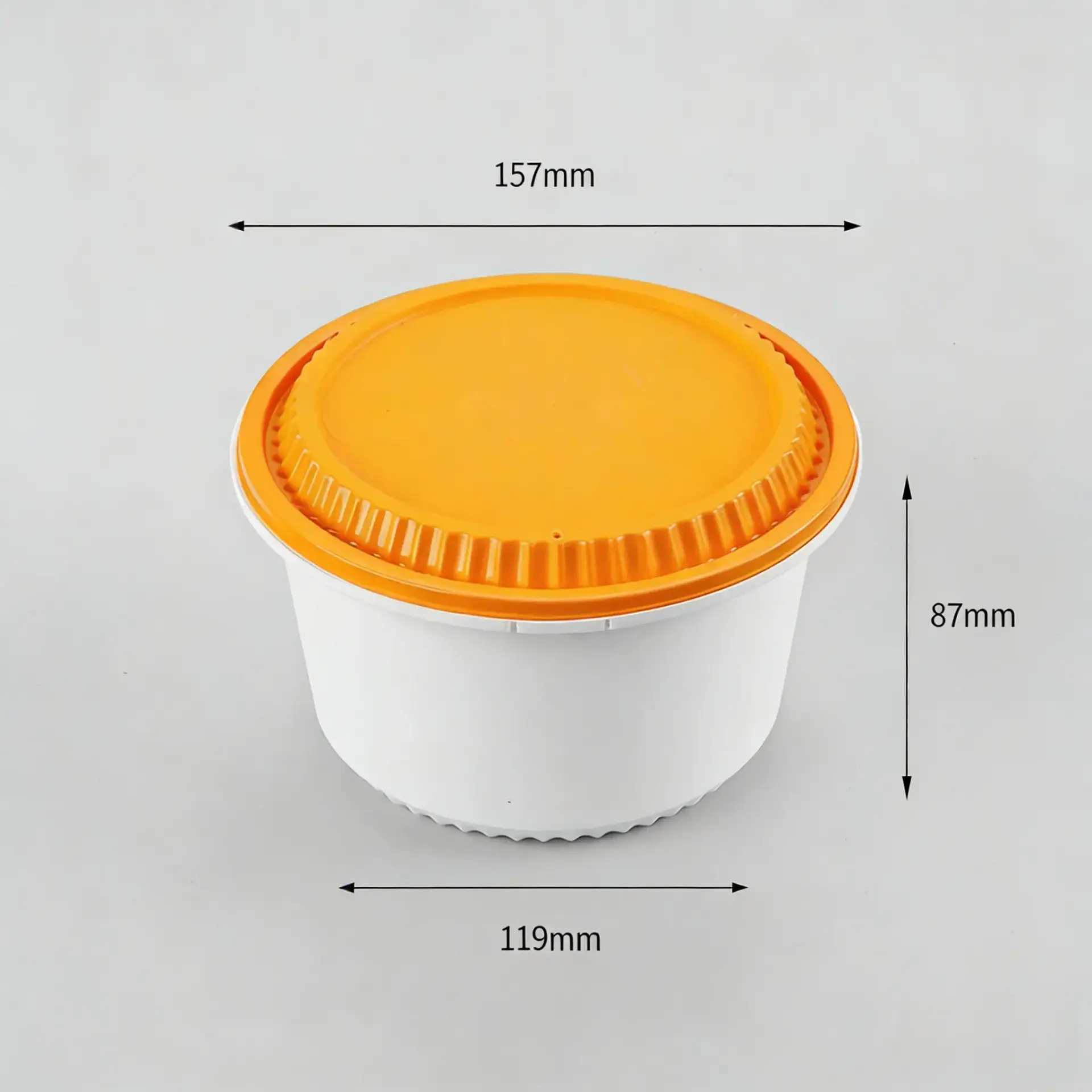 Leak Resistant Takeout Round Food Container for Rice and Noodles - Image 7