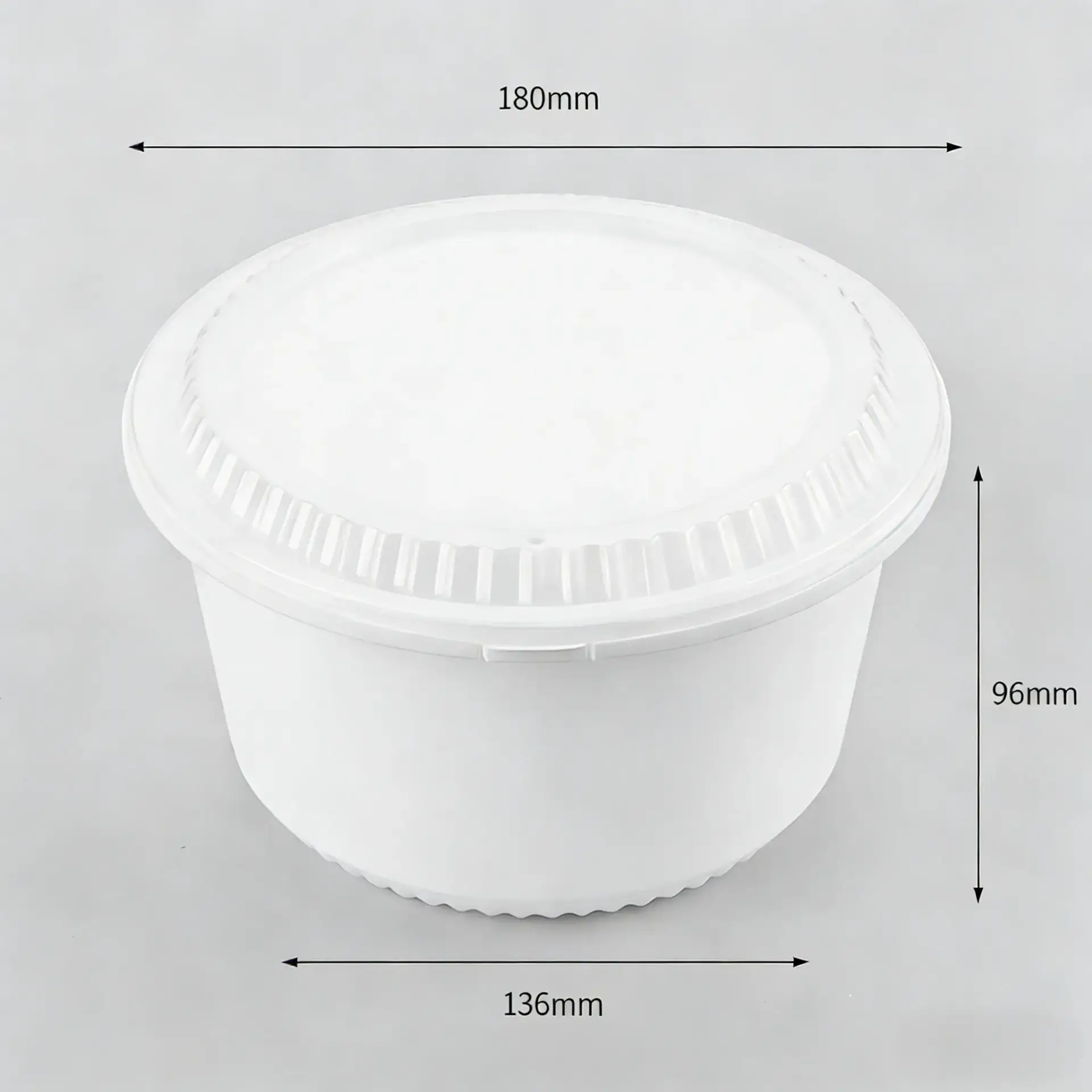 Leak Resistant Takeout Round Food Container for Rice and Noodles - Image 9