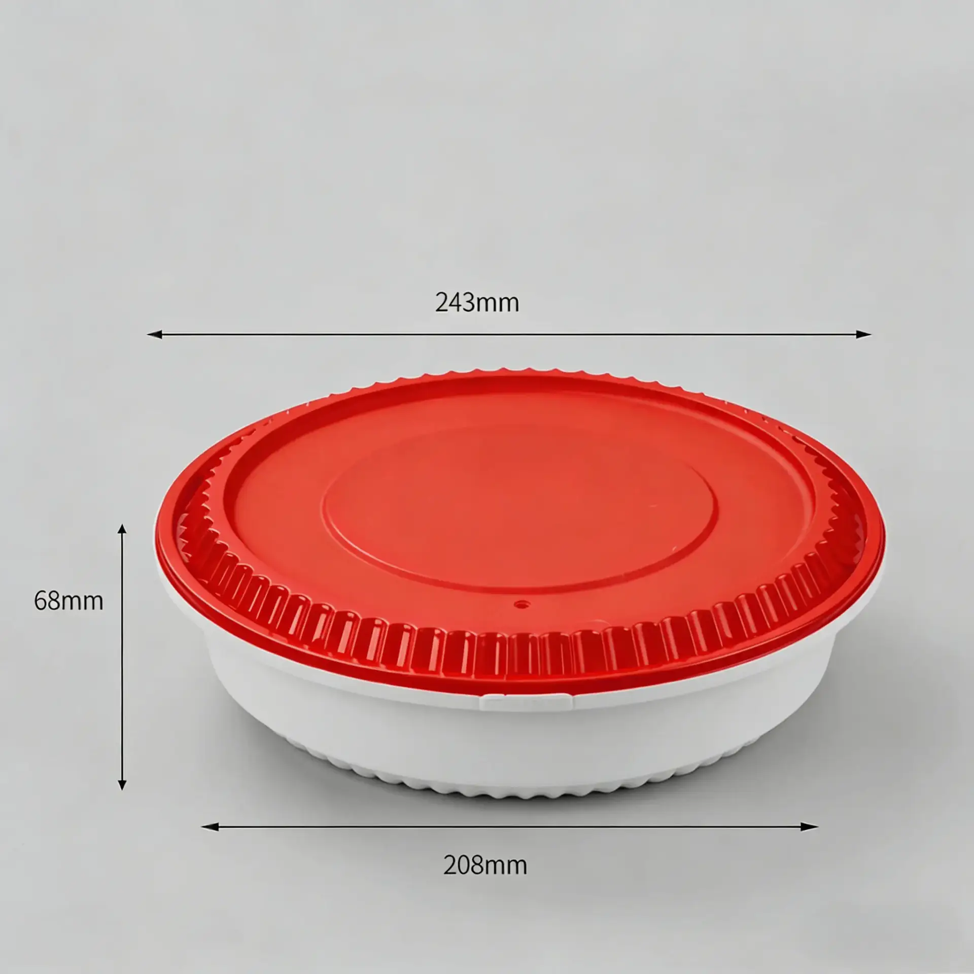 Leak Resistant Takeout Round Food Container for Rice and Noodles - Image 10
