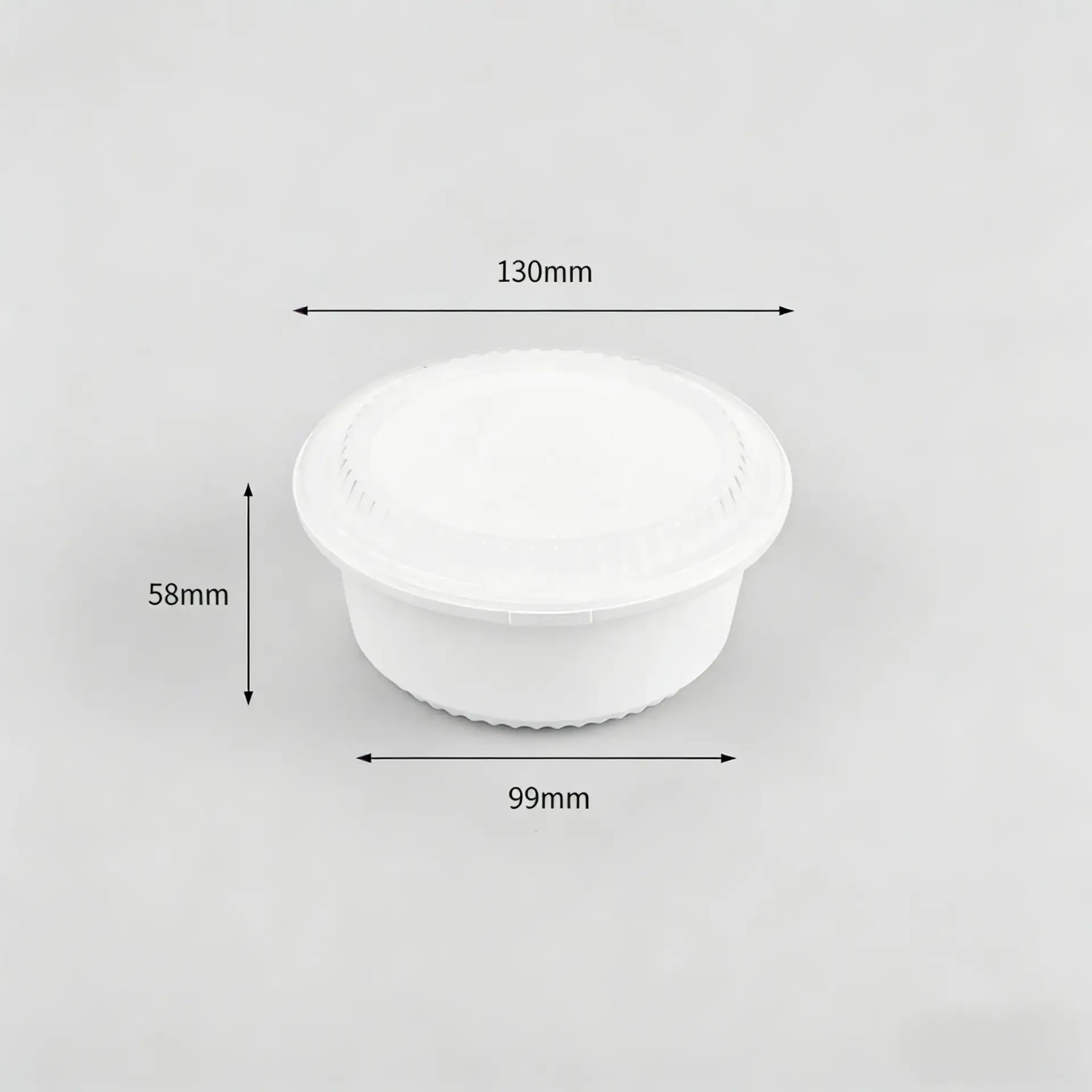 Leak Resistant Takeout Round Food Container for Rice and Noodles - Image 2