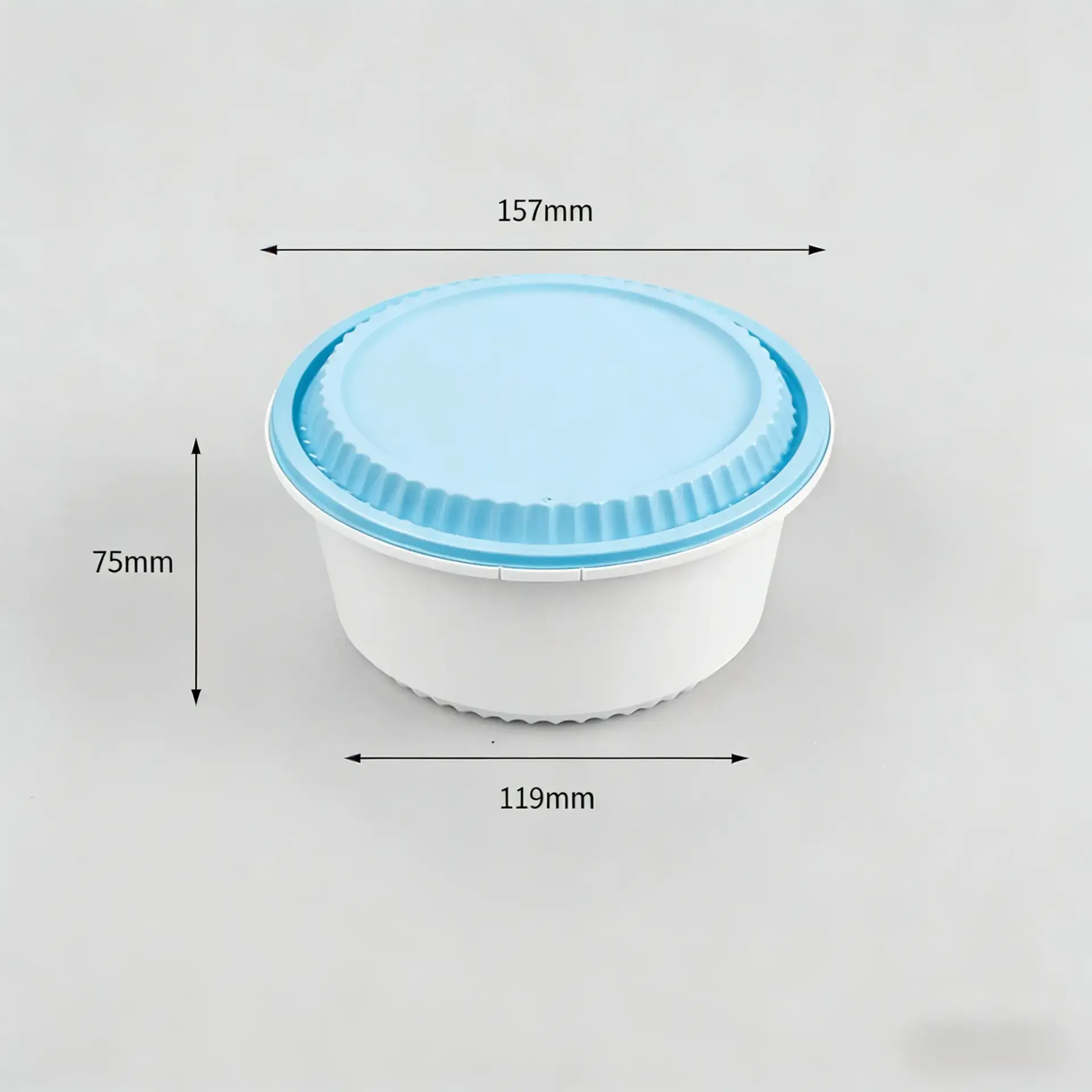 Leak Resistant Takeout Round Food Container for Rice and Noodles - Image 5