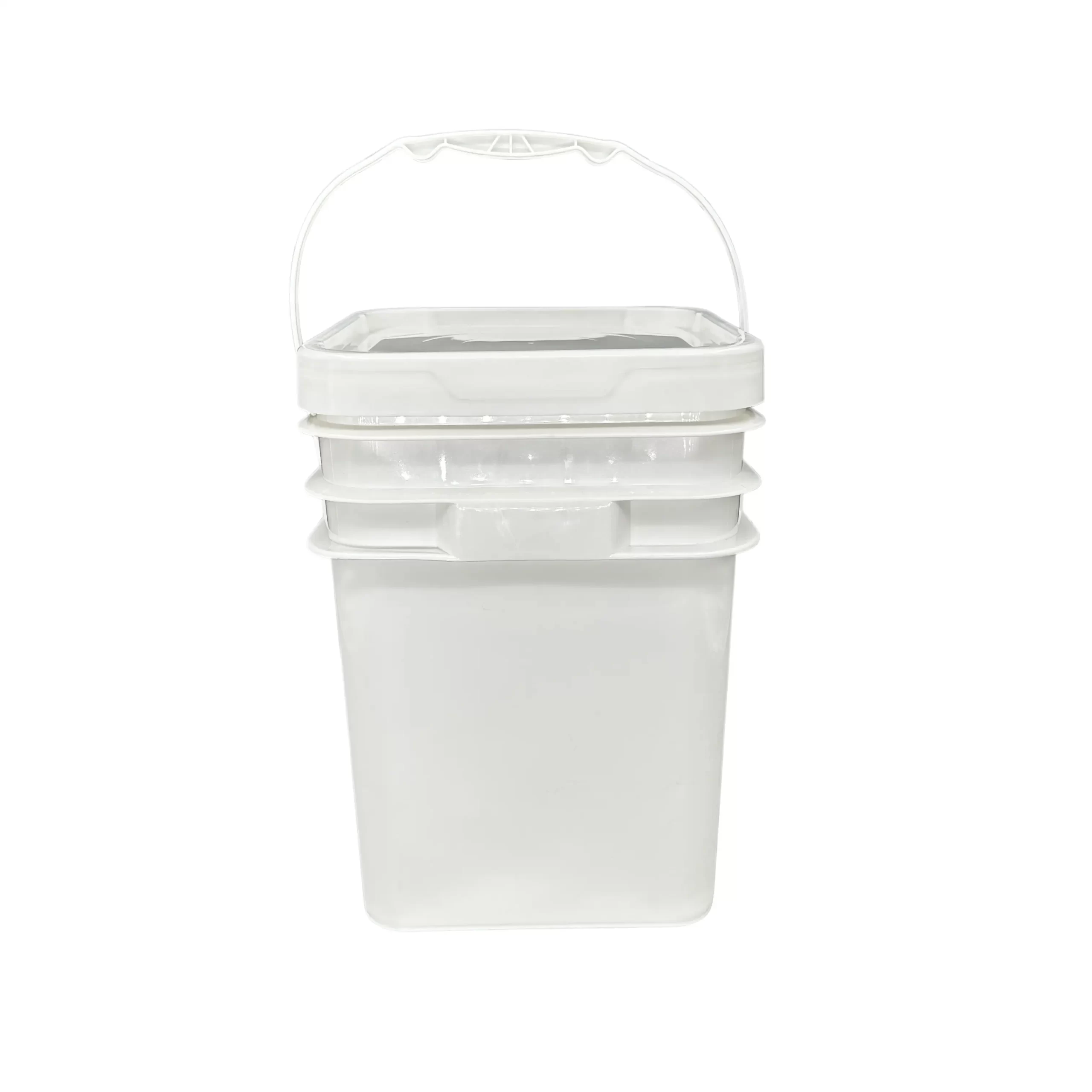 20L Square Plastic Bucket with Lid for Industrial Packaging - Image 4