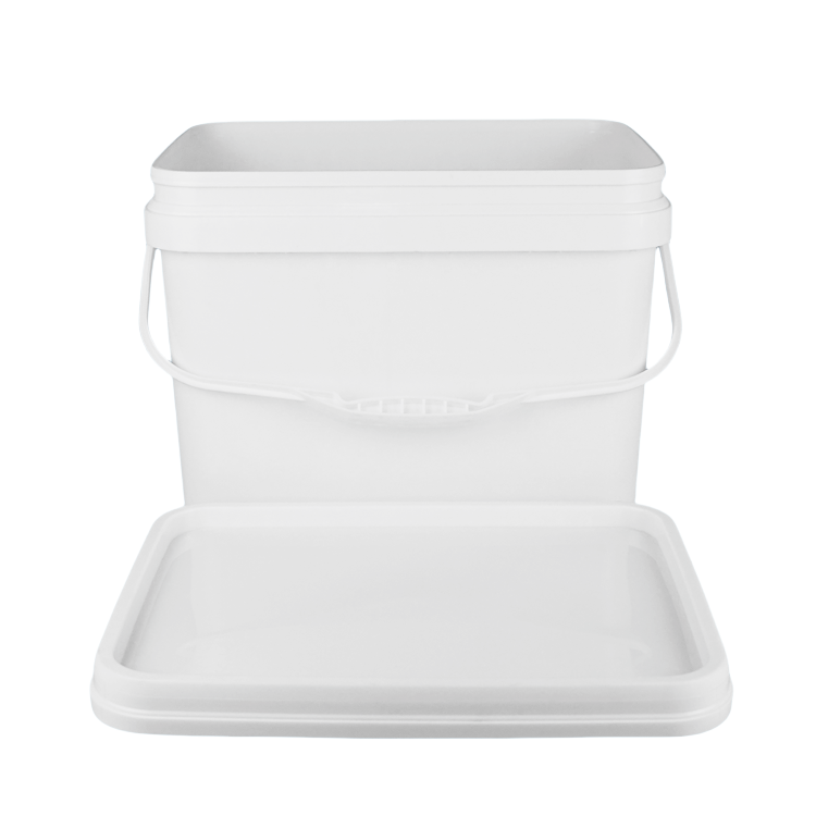 20L Rectangular Plastic Pail with Lid for Chemical Packaging - Image 4