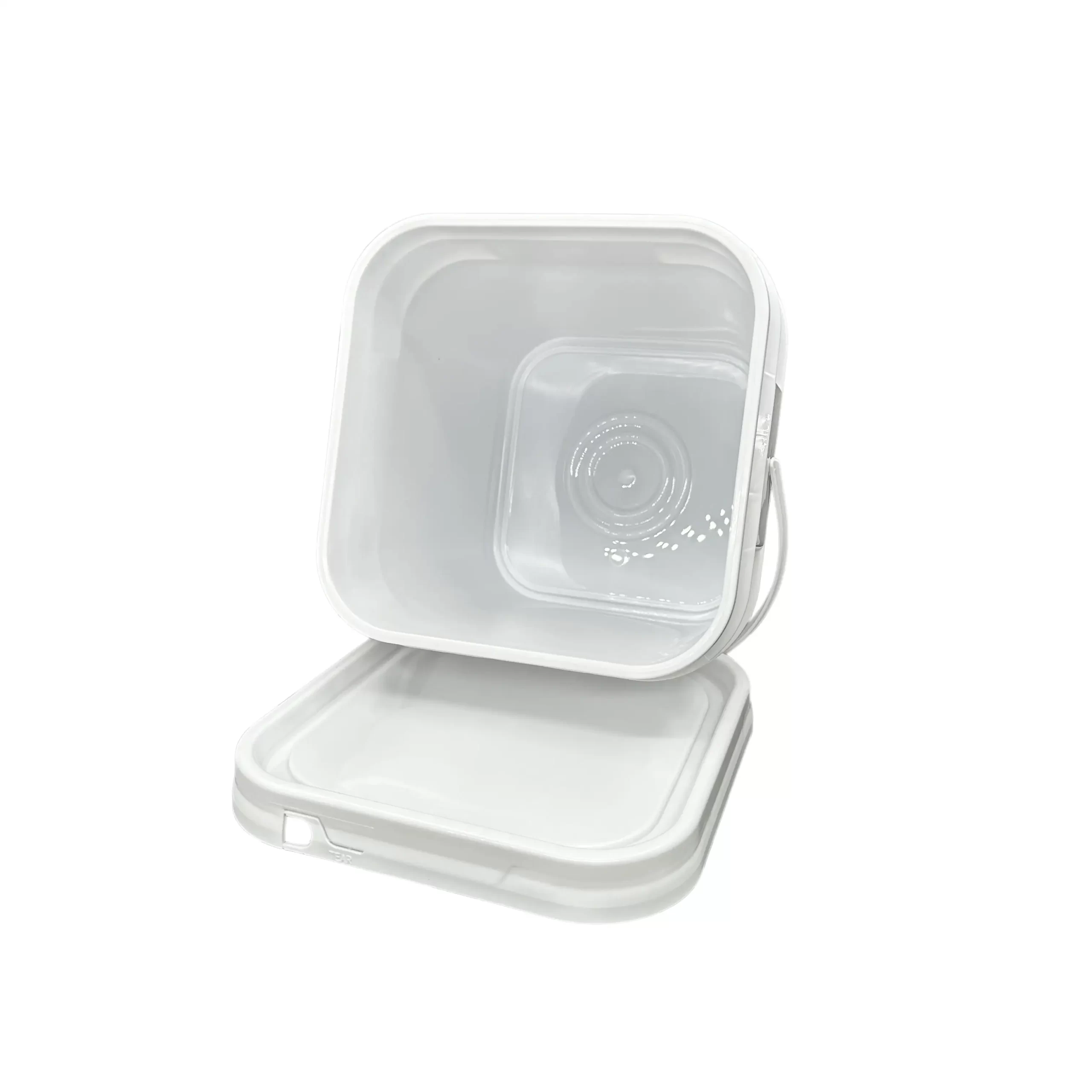 10L Square Plastic Bucket with Handle for Chemical Packaging