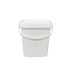 1L Square Plastic Food Container with Lid for Branded Food Packaging