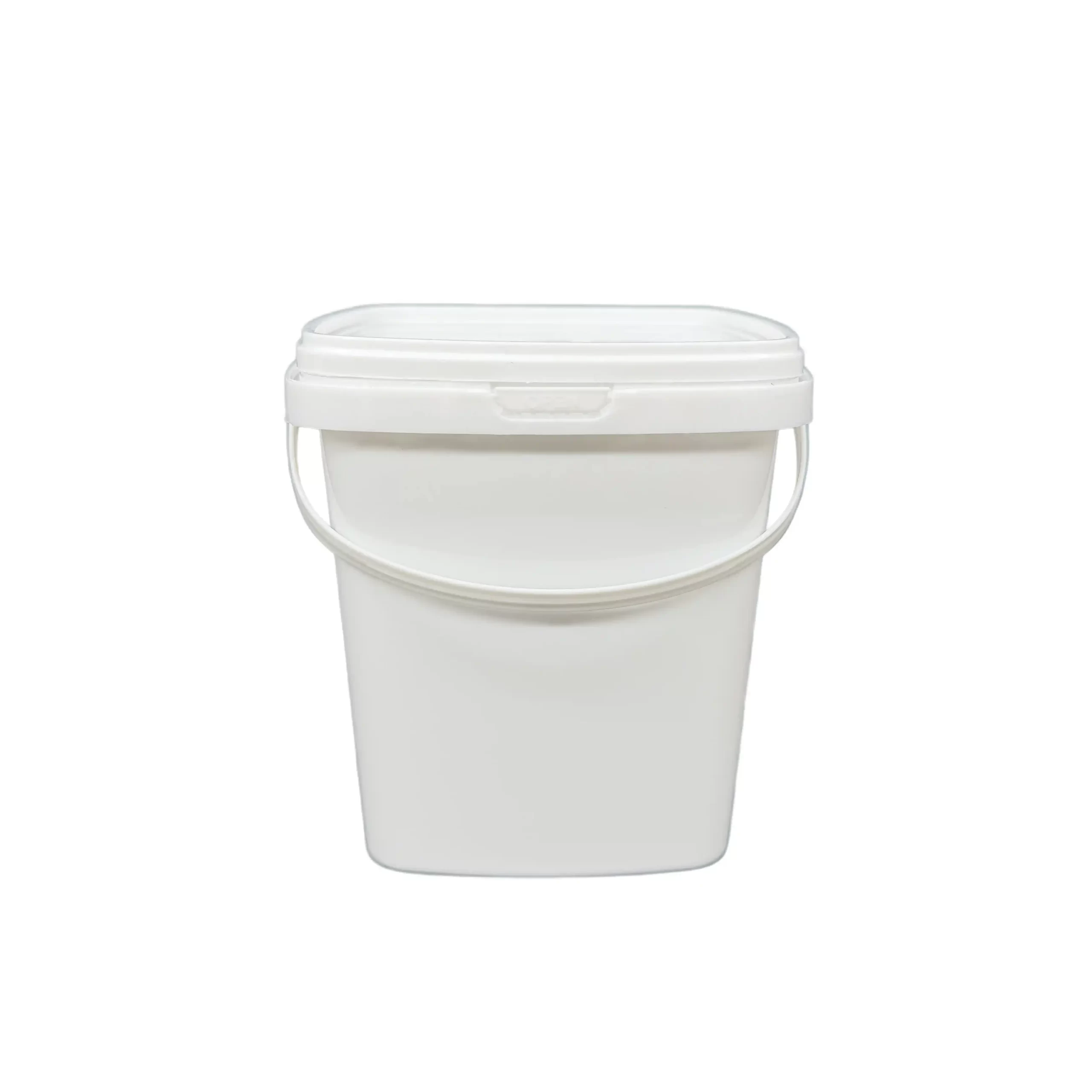 1L Square Plastic Food Container with Lid for Branded Food Packaging