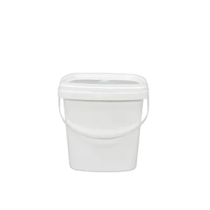2L Leak Resistant Square Plastic Food Container with Lid for Food Delivery