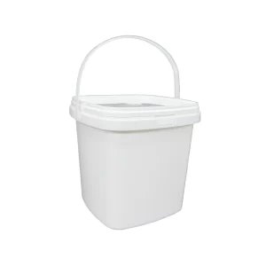 300ml Square Food Grade Plastic Container with Lid for Sauce and Condiment Packaging