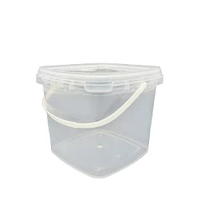 3L Square Food Grade Plastic Packaging Box with Lid for Catering Use
