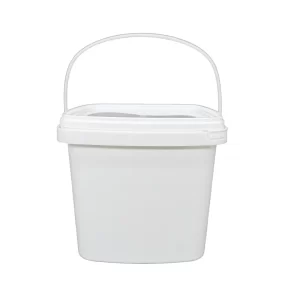 5L Square Food Grade Plastic Container with Lid for Food Ingredient Packaging