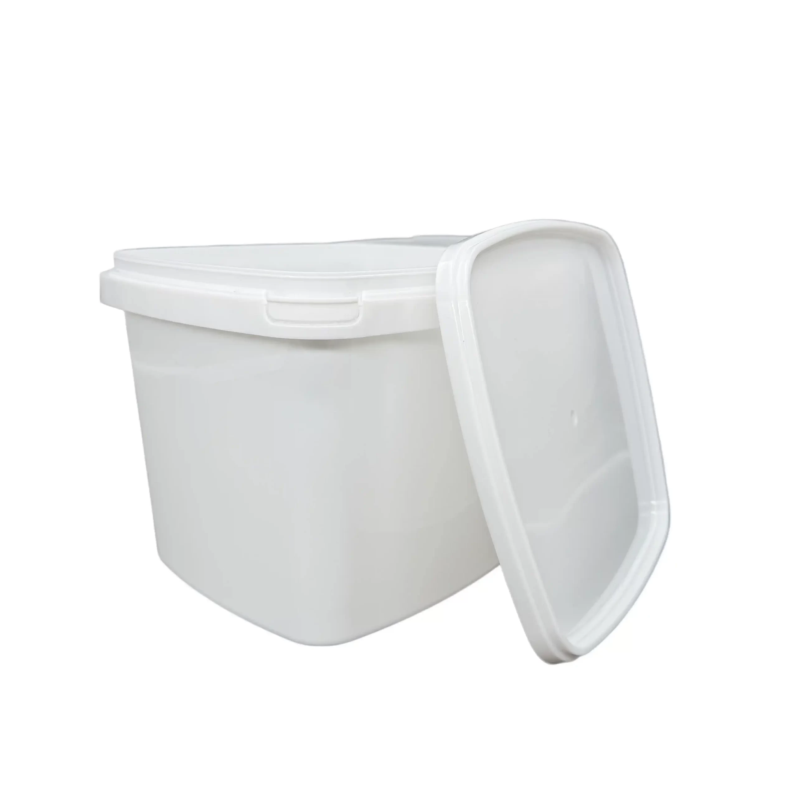 5L Square Food Grade Plastic Container with Lid for Food Ingredient Packaging - Image 3