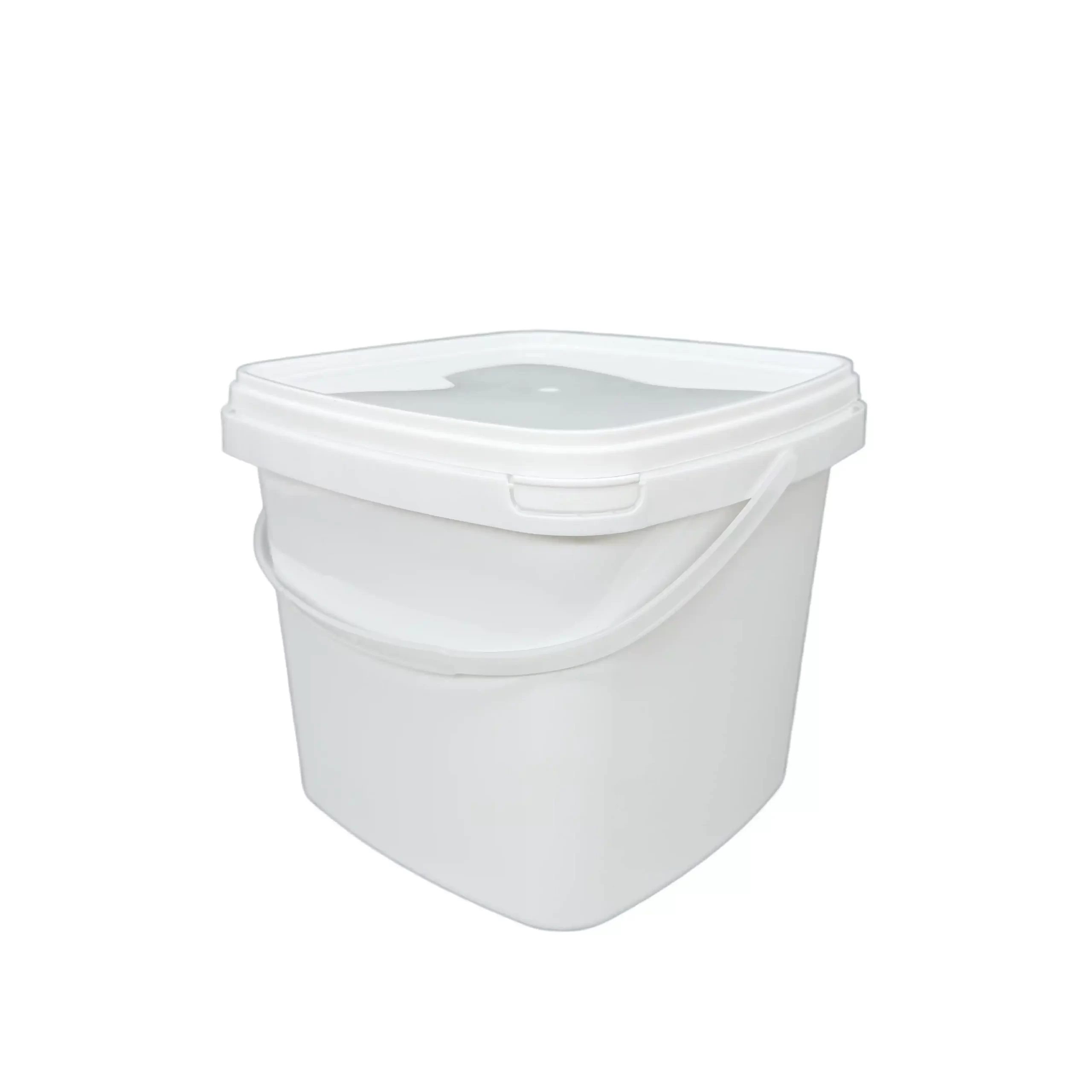 5L Square Food Grade Plastic Container with Lid for Food Ingredient Packaging - Image 2