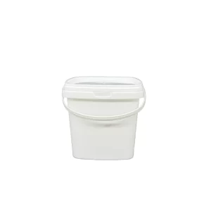 750ml Square Food Grade Plastic Container with Lid for Takeaway Food Delivery